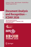 Document Springer Nature Lecture Notes in Computer Science 16975: Document Analysis and Recognition – ICDAR 2026