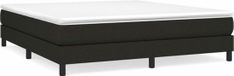 vidaXL Boxspring bed stof zwart 180x200 cm