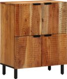vidaXL Dressoir met plank Bruin 60 x 33 x 75 cm Massief Mango Hout