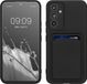 kwmobile telefoonhoesje geschikt voor Samsung Galaxy A54 5G - Hoesje met pasjeshouder - TPU case in zwart