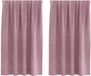 vidaXL Gordijnen 2 st donkerroze 140 x 140 cm fluweel