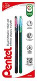 Pentel Hybrid Dual Metallic K110 Dubbelkleurig effect & sjablonen om in te kleuren