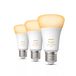 Philips Hue White Ambiance A60 E27 Smart Bulb - 3 Pack