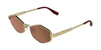 Karl Lagerfeld KL365S Gold shiny Cat Eye Vrouwen Zonnebril