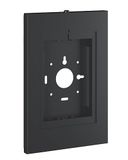 conecto Wandhouder voor tablet, afsluitbare stalen behuizing voor Tab A 10.1 (2019)/Tab A7/S6 Lite 10.4/10.5"/11 en iPad 5/6/7/8/9/ iPad Air 9.7"/10.5"/10.9"/iPad Air 9.7"/10.5"/11, zwart