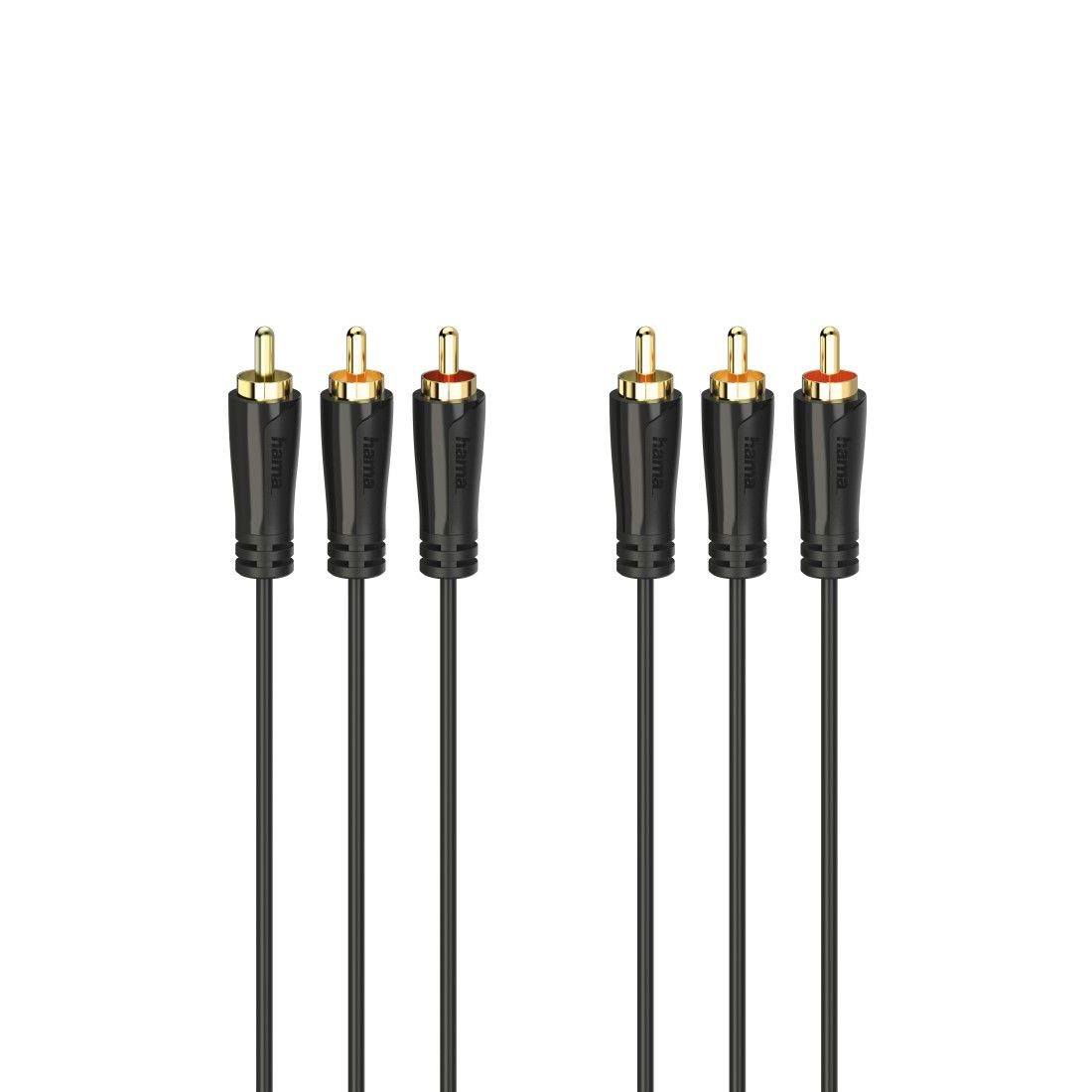 Hama 00205150 Audio Kabel - 1.5m - 3 x RCA - Zwart