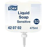 Tork Mild Geparfumeerde Mini Vloeibare Handzeep S2, Dermatologisch getest, 475 ml, 420702