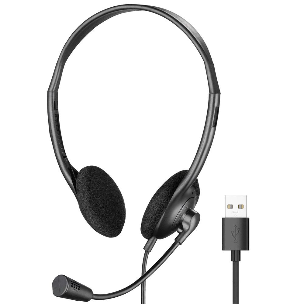 Sandberg USB Headset Bulk - Over Ear - Zwart/Grijs