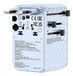 Verbatim GaN Reisadapter 100 W Bleu avec câble intégré et 2 ports USB-C, 2 ports USB-A, 2 ports USA/JP, chargeur rapide universel pour ordinateur portable, smartphone et plus