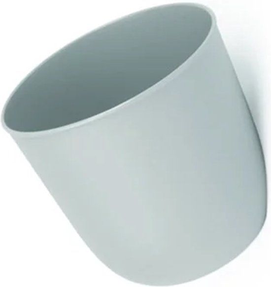 QUVIO Bloempot voor aan de wand - Diameter 15 cm - Lichtblauw