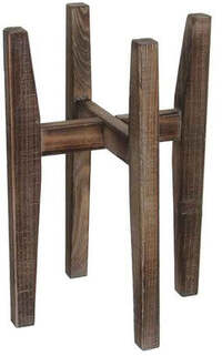 Mica Decorations Ascot Plant Stand - Light Brown - 33 x 33 x 48 cm