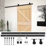 vidaXL Schuifdeur, 90 x 210 cm, massief grenenhout