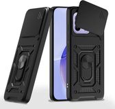 Techsuit Hoesje geschikt voor Realme 16 Pro - Camshield Back Cover - Zwart