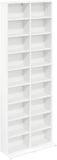 vidaXL CD Kast Wit 65 x 23,5 x 175 cm Bewerkt hout