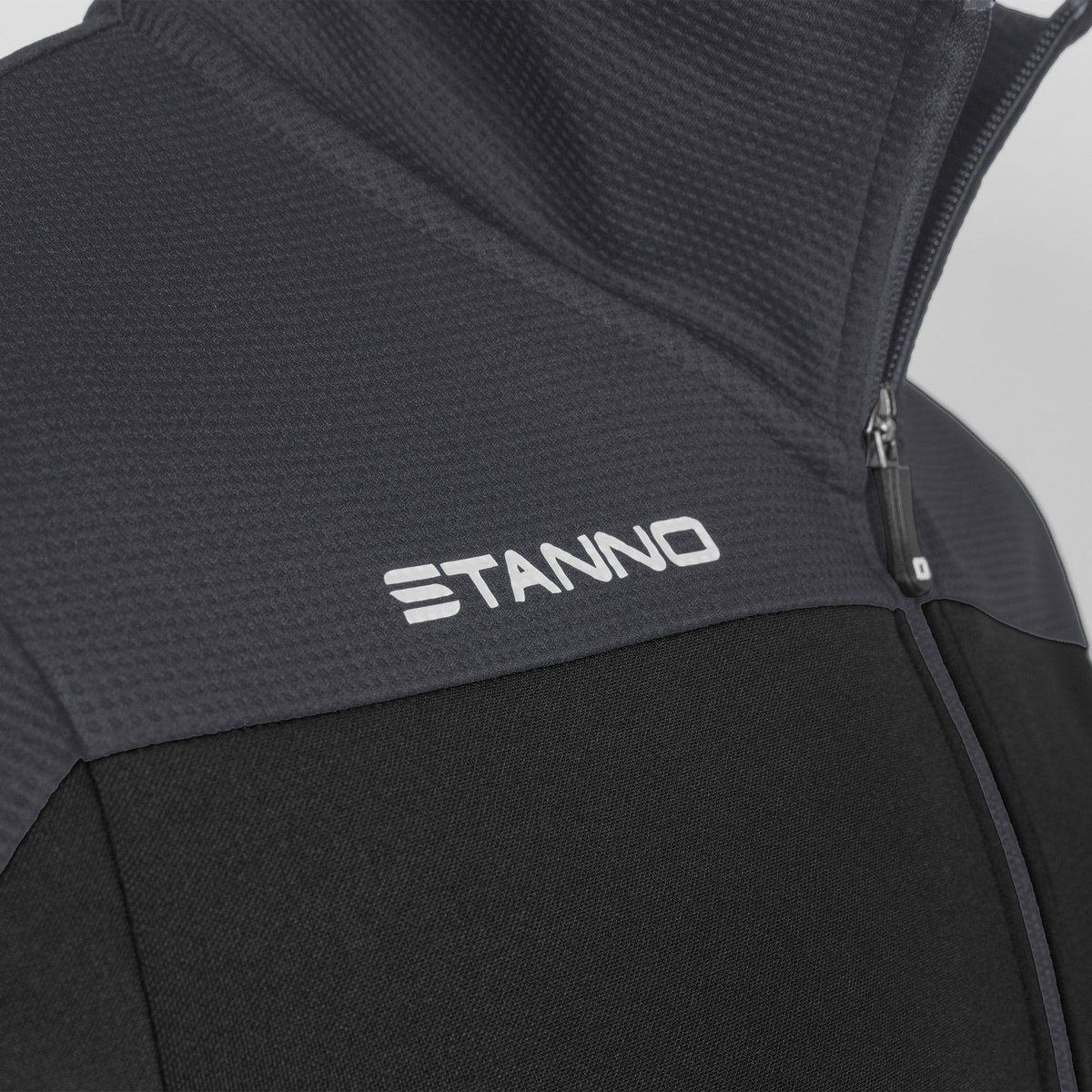 Stanno Pride Full Zip Jack Sportjas - Zwart/Antraciet - Maat: Niet gespecificeerd