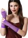Atosa Carnaval verkleed handschoenen - visnet stof - paars - vingerloos - dames - elastiek