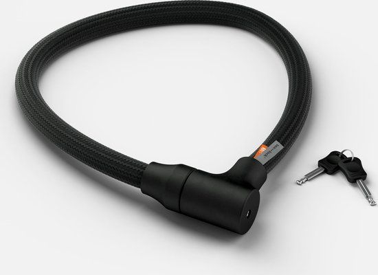 Tex-Lock TEXLOCK Orbit - Fietsslot - 100cm - Zwart - ART-2 - Gehard Staal - Textiel Omhuld