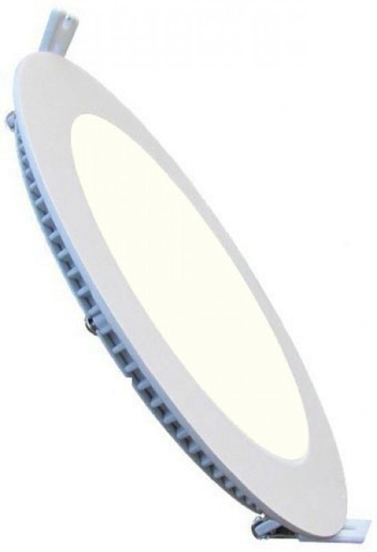 BES LED LED Downlight Slim - Inbouw Rond 18W - Dimbaar - Natuurlijk Wit 4200K - Mat Wit Aluminium - Ã˜225mm