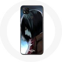 Maniacase Etui voor Xiaomi Redmi 9C Mikasa Ackerman Aanval van de Titanen Manga Anime