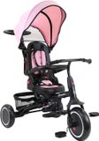 Bandits & Angels Driewieler met Duwstang Dreamer Retro Roze vanaf 1 Jaar