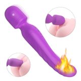 Sex HD Iris - Vibromasseur chauffant double moteur - silicone violet