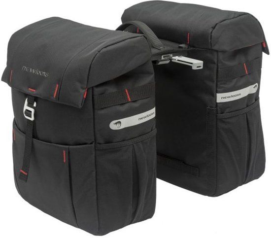 New Looxs Vigo Double - Double Pannier - Racktime Adapter - 37L - Black