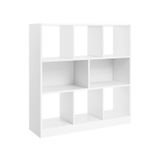 Vasagle Boekenkast Wit 8 Schappen 97.5 x 30 x 100 cm