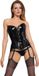 Black Level Vinyl Corset L Zwart