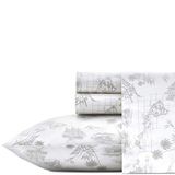 Tommy Bahama Vintage Map beddengoed van perkalkatoen, elegant en fris, woondecoratie, kingsize maat, grijs