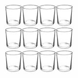 PMLAND Clear Glass Votive Candle Tealight Houders voor Bruiloft en Decor, 2.5", 12 stuks