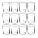 PMLAND Clear Glass Votive Candle Tealight Houders voor Bruiloft en Decor, 2.5", 12 stuks