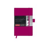 Herlitz A6 Vierkant Mijn Boek Klassieke Hardcover Notebook met Boek Lint en Pen Loop - Berry
