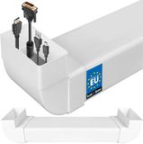 KOTARBAU® Kabelgoot, Kabelkanaal, PVC, 120 x 60 mm, 63 cm Lang, Wit