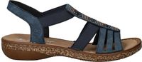 Rieker Sandalen Plat Sandalen Plat - Blauw - Maat 36