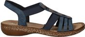 Rieker Sandalen Plat Sandalen Plat - Blauw - Maat 36