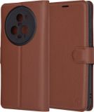 Techsuit Hoesje geschikt voor HONOR Magic5 Pro - Leather Folio Book Wallet Case - Bruin