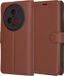 Techsuit Hoesje geschikt voor HONOR Magic5 Pro - Leather Folio Book Wallet Case - Bruin