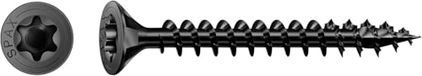Spax Universele schroef, verzonken kop, zwart BLAX, T-STAR plus, gedeeltelijke schroefdraad, 4CUT (1, 4,0 x 30 mm, 200 stuks)