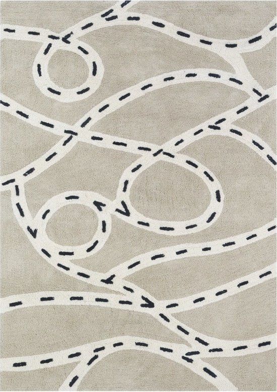 Tapis Petit Vloerkleed Racebaan Max - 170x120 cm - Katoen - Print