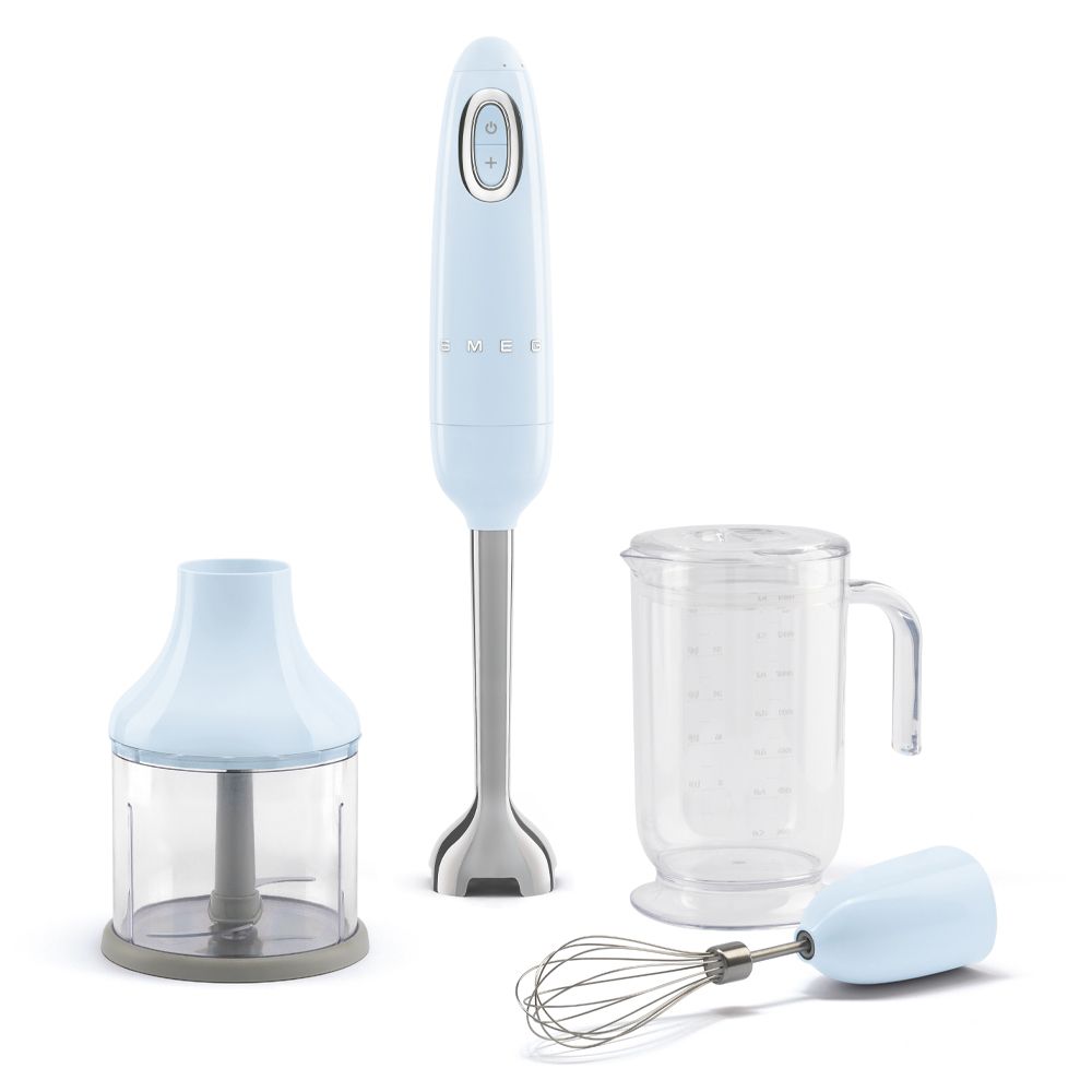 SMEG HBF03PBEU - Staafmixer - Pastelblauw - 700W - Met accessoires