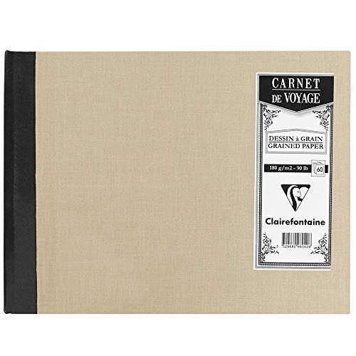 Clairefontaine 96042C reisalbum - DIN A5 - 60 vellen - Lichtgrijs