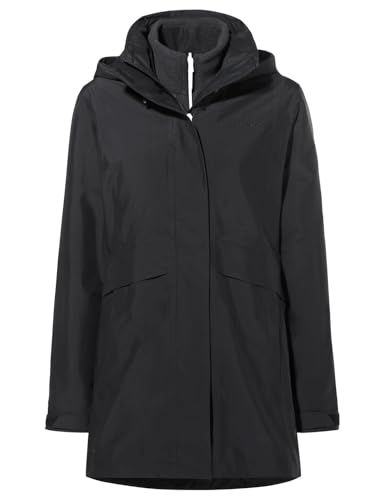 VAUDE Women's Idris 3in1 Parka IV - Black - Size 42