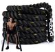 Battle rope trainingskoord - 3,8 cm diameter - 15 m - Polyester - Zwart