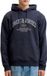 JACK & JONES JJEDENVER LOGO SWEAT HOOD SN Heren Trui Navy Blazer XXL