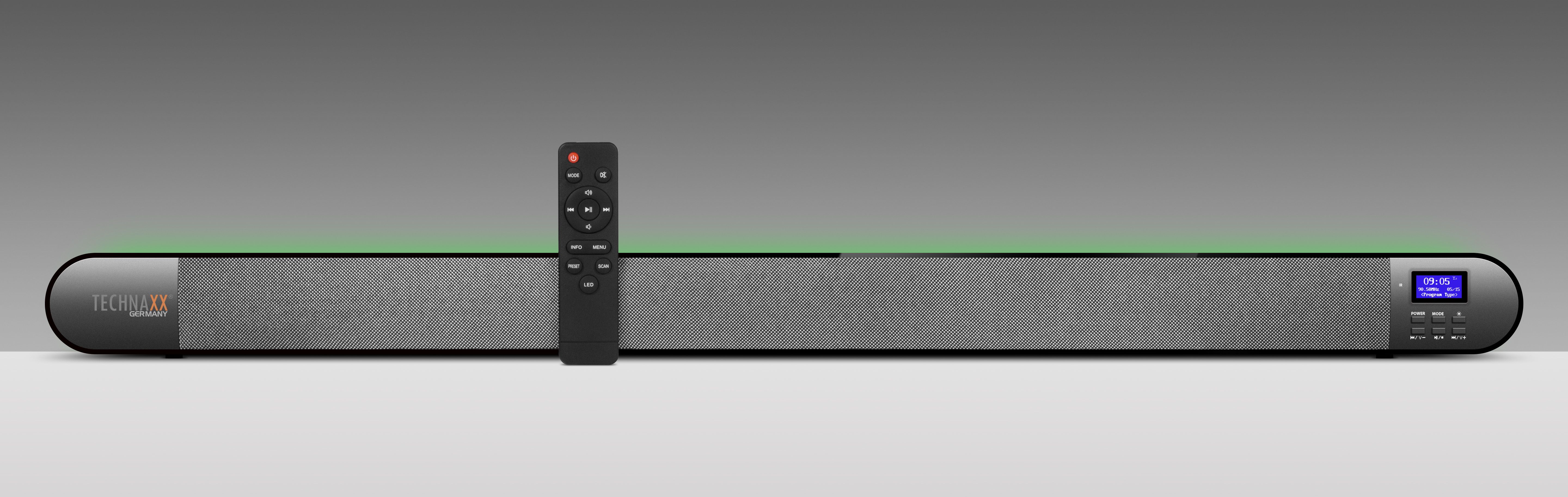 Technaxx TX-139 Soundbar - 40W - Bluetooth - DAB+ & FM Radio - Zwart/Zilver