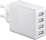 Wentronic 44962 - USB Charger - 4x USB 2.0 - 30W - White