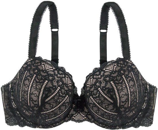 Dorina Celine - Beha - Niet-voorgevormde bh - Zonder beugel - Zonder padding - 100C - Zwart