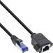 InLine 76555X netwerkkabel Zwart 0,5 m Cat6a S/FTP