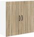 vidaXL Wandkast LUCCA Sonoma Eiken 80 x 31 x 80 cm Bewerkt hout