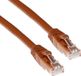 ACT Bruin 0,5 meter U/UTP CAT6 câble de raccordement sans accroche avec connecteurs RJ45 IS1600
